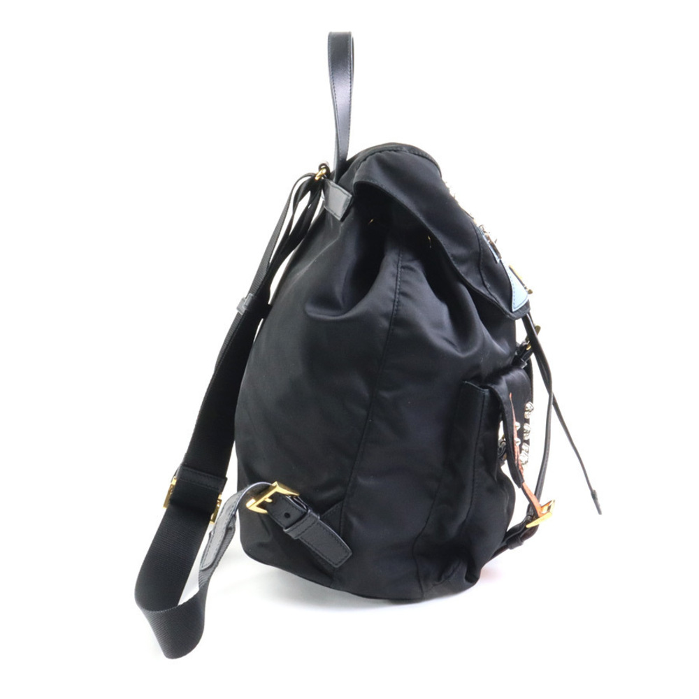 Prada Backpack Multicolor Tessuto Robot Black